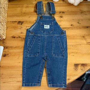 Denim Blue Baby Overalls with Adjustable Straps - Bass pro shop